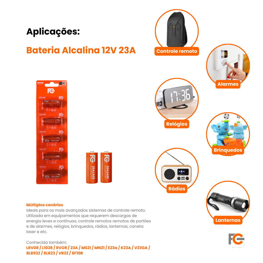 Bateria Alcalina 12V 23A