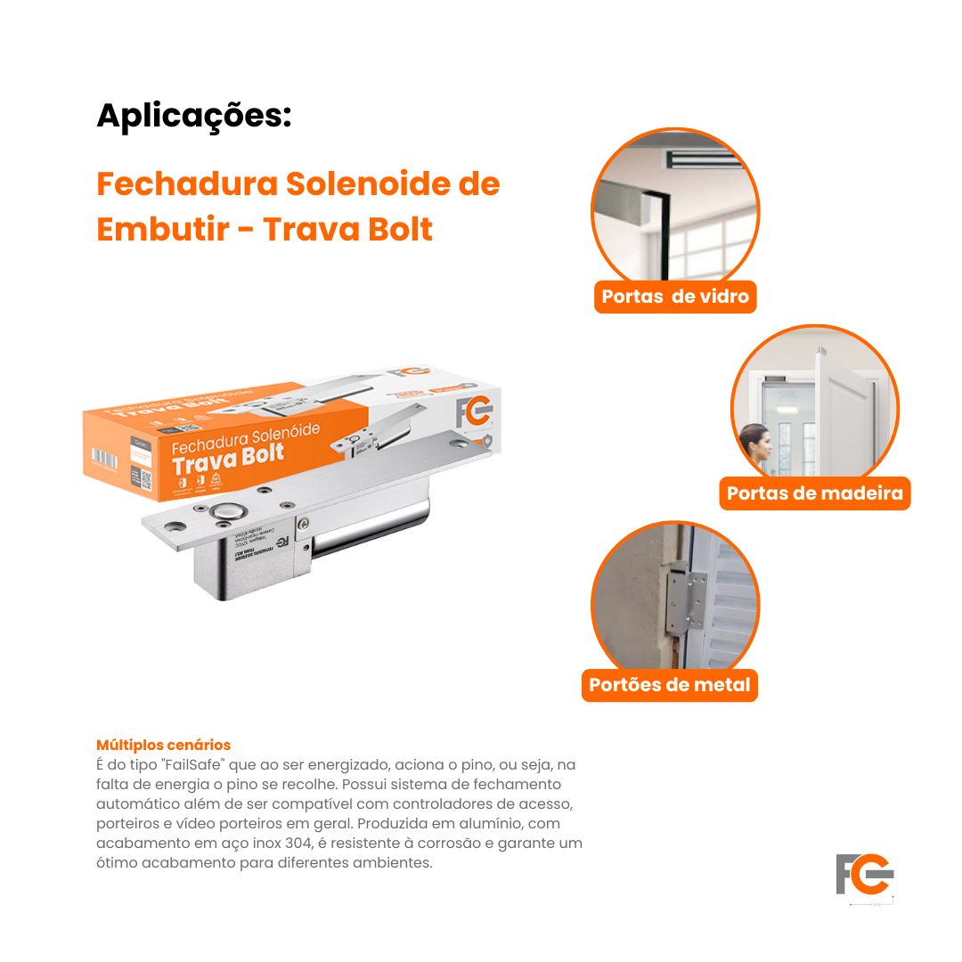 Fechadura Solenoide FC Fontes