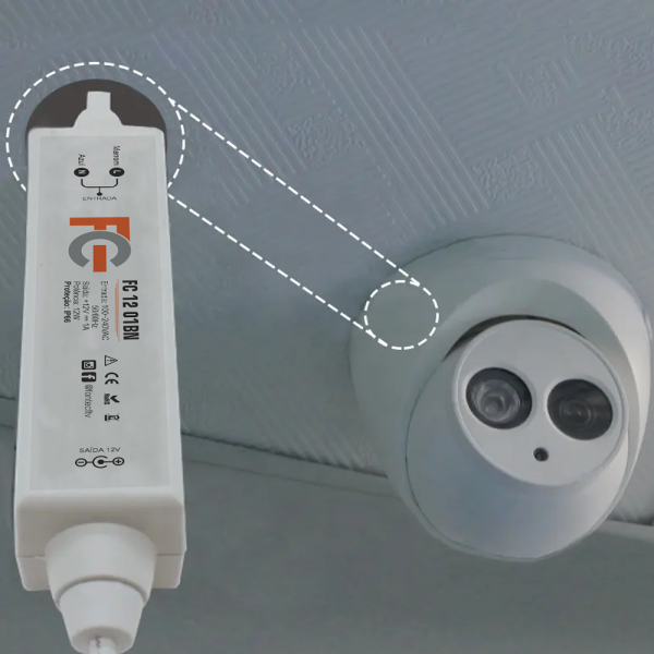 Fonte Blindada 12v 1a 12w IP66