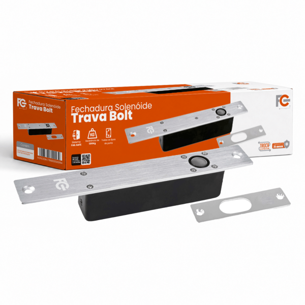 Fechadura Solenoide de Embutir - Trava Bolt