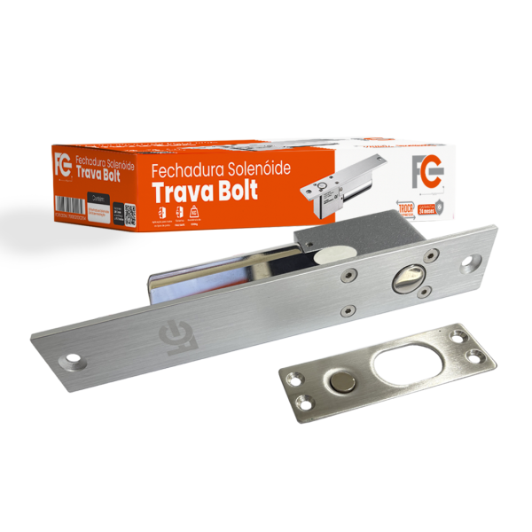 Fechadura Solenoide de Embutir - Trava Bolt