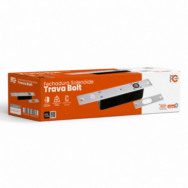 Fechadura Solenoide de Embutir - Trava Bolt