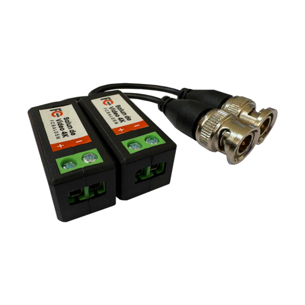 Balun de Vídeo 4K Borne Parafuso