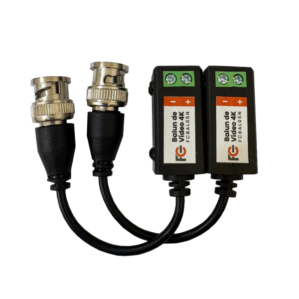 Balun de Vídeo 4K Borne Parafuso