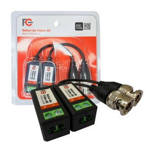 Balun de Vídeo 4K Borne Parafuso