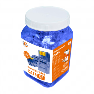 Conector RJ45 Cat6 Azul