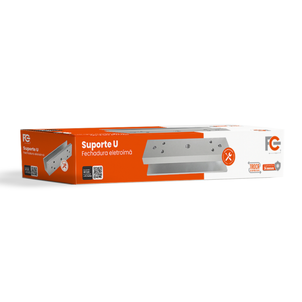 Suporte U para Fechadura Eletroímã