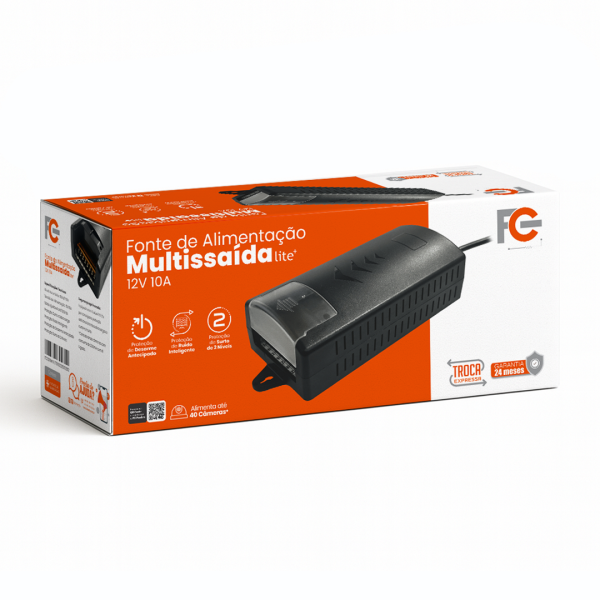 Fonte Multissaída Lite+ 12V 10A