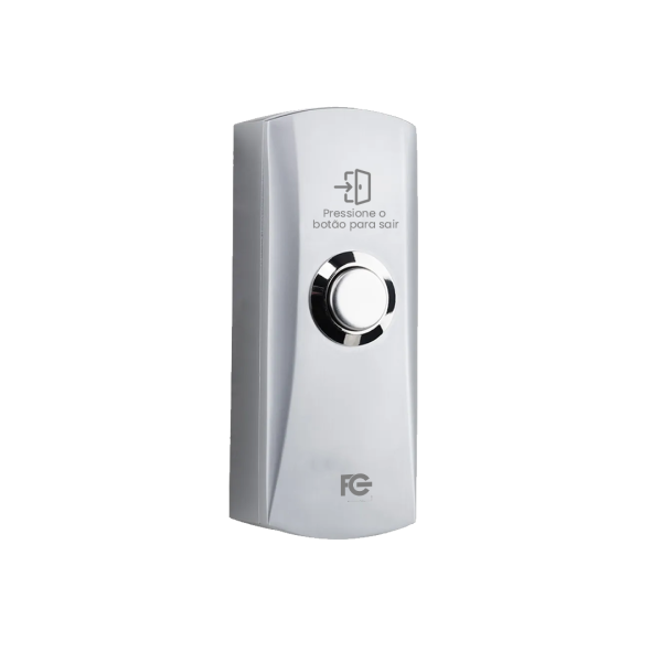 Botoeira de Sobrepor Inox para Controle de Acesso