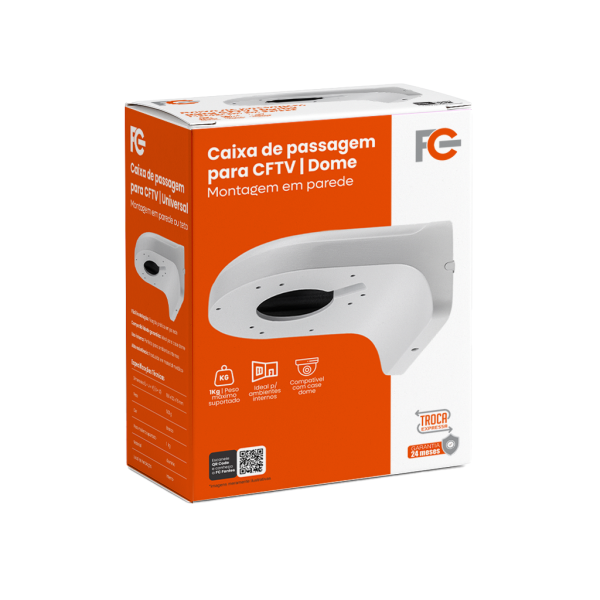 Caixa de Passagem para Câmeras Dome