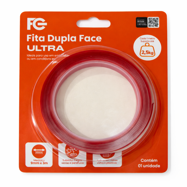Fita Dupla Face – Fixação Ultra Forte