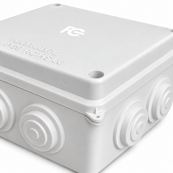 Caixa de Passagem Organizadora Multiuso IP65 – 100 × 100 × 70 mm