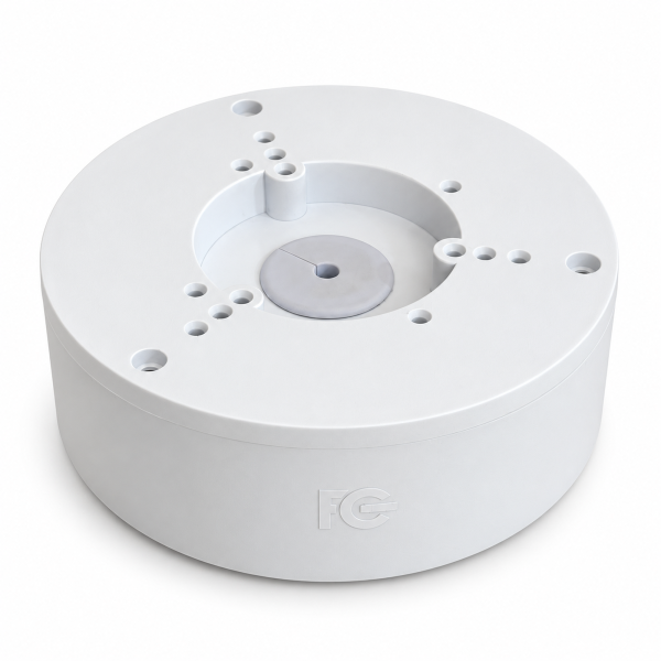Caixa de Passagem Universal em ABS para Câmeras Dome e Bullet – Ø125 mm