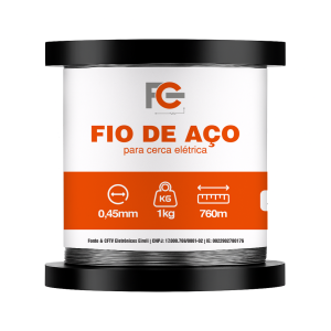 Fio de Aço Inox 0,45 mm para Cerca Elétrica