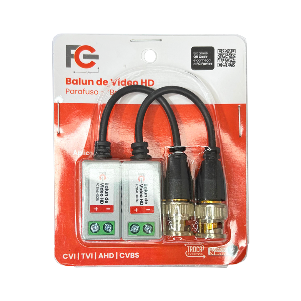 Balun de Vídeo HD - Borne Parafuso