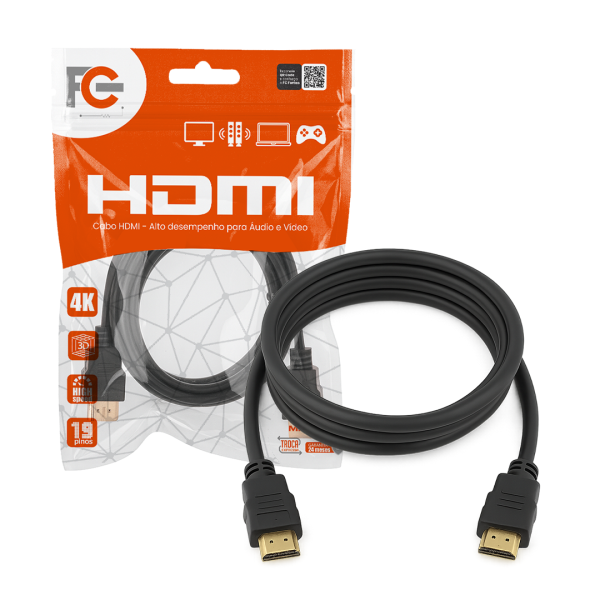 Cabo HDMI ULTRA HD 4K 3D - 2 Metros