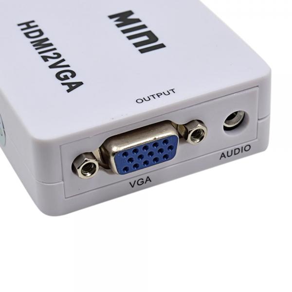 Conversor HDMI para VGA + Áudio
