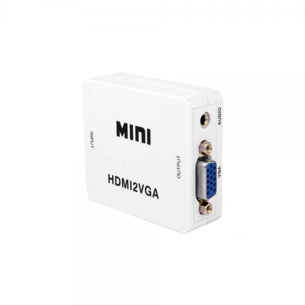 Conversor HDMI para VGA + Áudio