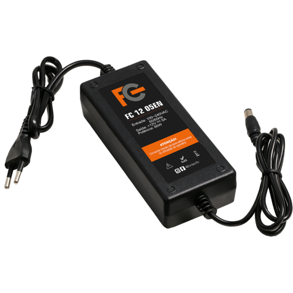 Fonte Eletrônica 12V 05A - Tipo Notebook