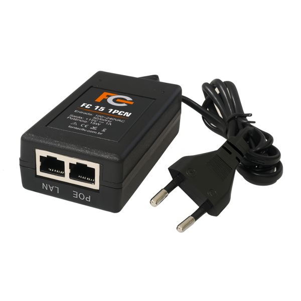 Fonte PoE - 15V 1A - Com Cabo