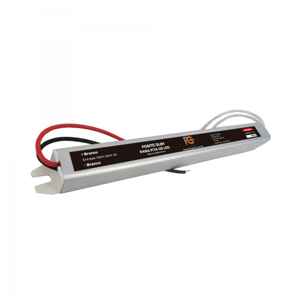 Fonte Driver Slim FIT LED Perfil 12V 4A - 48W
