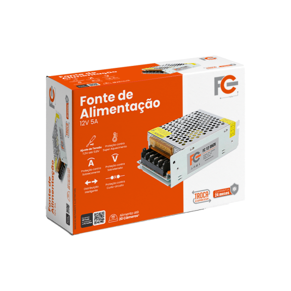 Fonte Chaveada Colmeia 12V 5A 60W