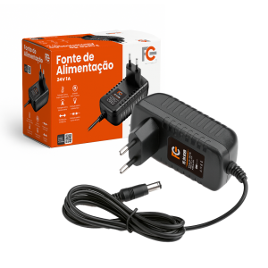 Fonte Eletrônica 24V 01A - Tipo Adaptador