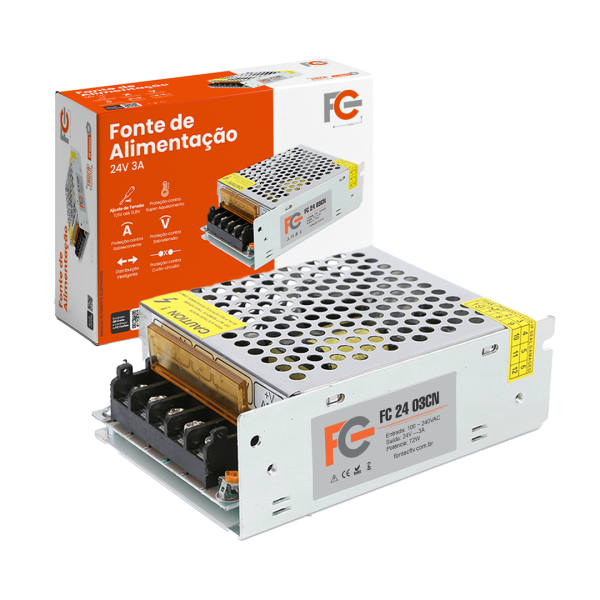 Fonte Chaveada Colmeia 24V 3A 72W