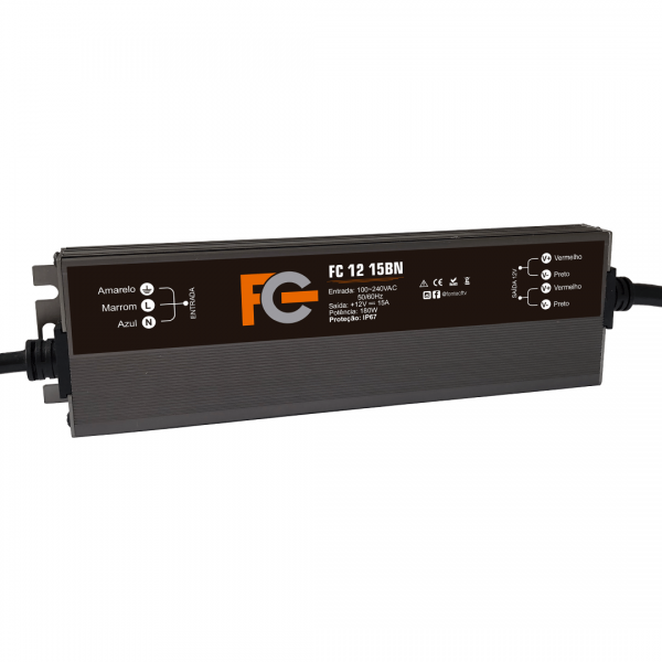 Fonte Blindada 12v 15a 180w IP67