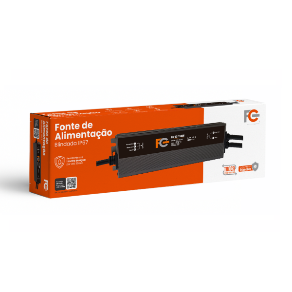 Fonte Blindada 12v 15a 180w IP67