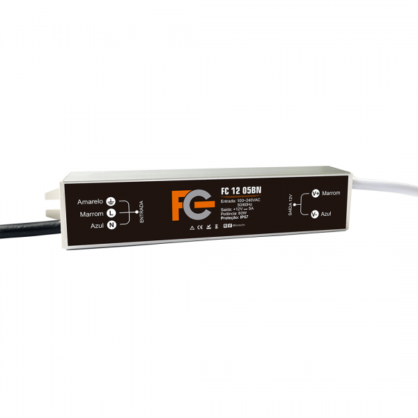Fonte Blindada 12v 5a 60w IP67