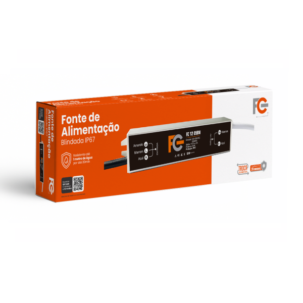Fonte Blindada 12v 5a 60w IP67