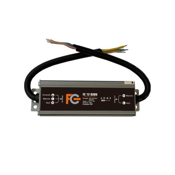 Fonte Blindada 12v 3a 36w IP67