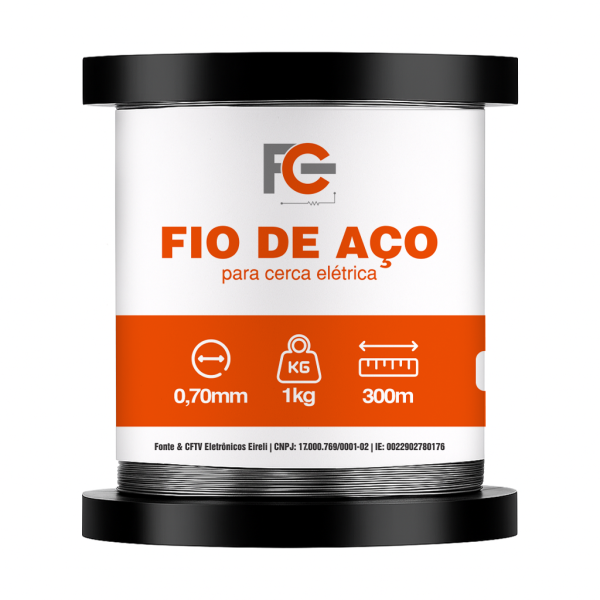 Fio de Aço Inox 0,70 mm para Cerca Elétrica